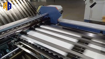 12 Buckle Plate Automatic Paper Folding Machine With Knife Folder