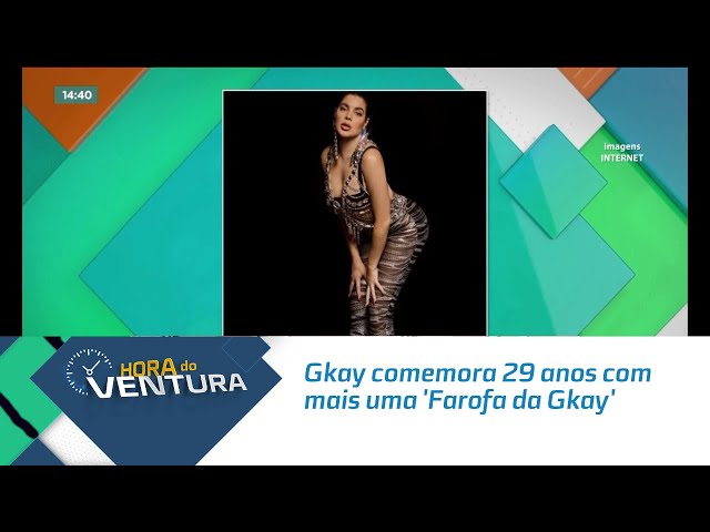 Gkay comemora 29 anos com mais uma 'Farofa da Gkay'