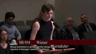Senator Scott Wiener SB 934 Full Hearing in Senate Judiciary Committee