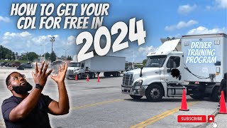 How to get your CDL for FREE in 2024