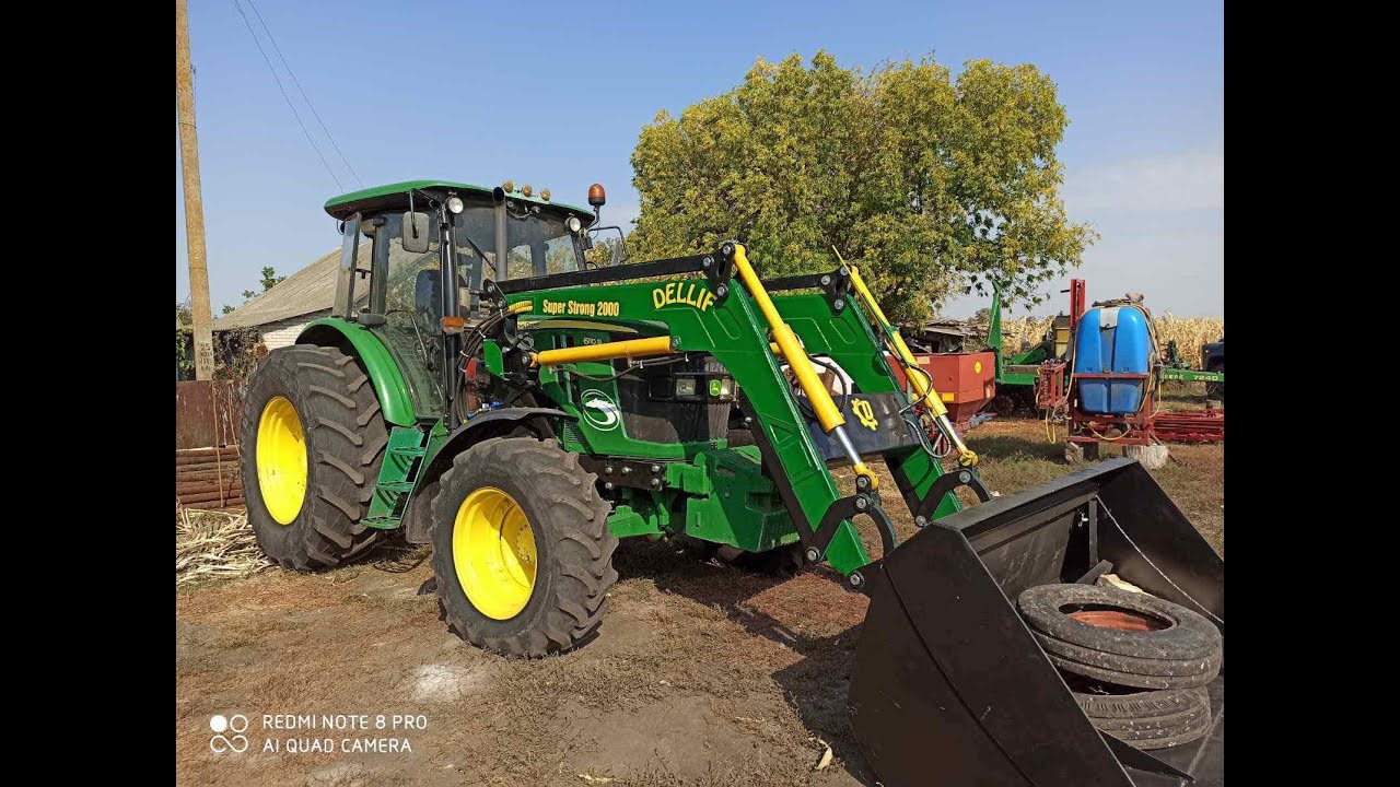 Фронтальный Погрузчик Кун на трактор John Deere 6110 В / Компания Деллиф  на АгроЭкспо 2020