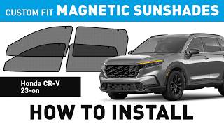 How to Install Custom Fit Magnetic Sunshades for Honda CR-V 2023-2026
