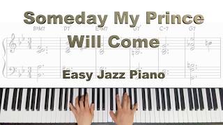 Someday My Prince Will Come (Easy Jazz Piano) - フランクFrank Churchill・チャーチル