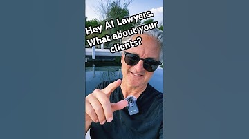 Hé, AI-ondersteunde advocaten. Hoe zit het met de cliënten? #ai #law