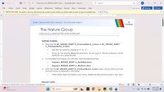 Shelly Cashman Word 365 | Module 7: End of Module Project 1 The Nature Group