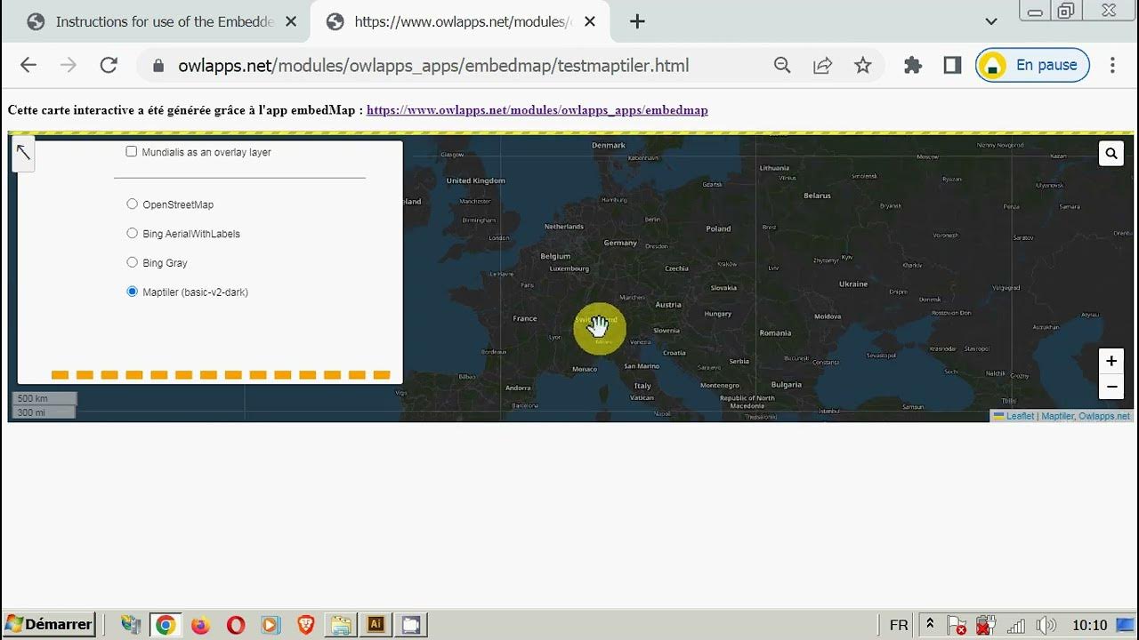 [embedMap] Add a Maptiler WMS (how to embed a map in your website ...