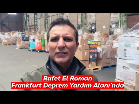 Rafet El Roman Frankfurt Deprem Yardım Alanı'ndan Bildiriyor