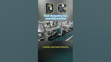Assembly of hot end cooling fan | Motor Cooling Fan Automatic Assembly Machine  #assemblymachine