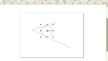 How to connect circle on two tangents in CorelDRAW X5