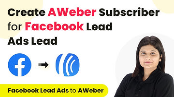 How to Create AWeber Subscriber for Facebook Lead Ads Lead | Facebook Lead Ads to AWeber