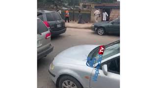 Benin #EndSars: Police station locked down as the crowd also went to Oba Palace