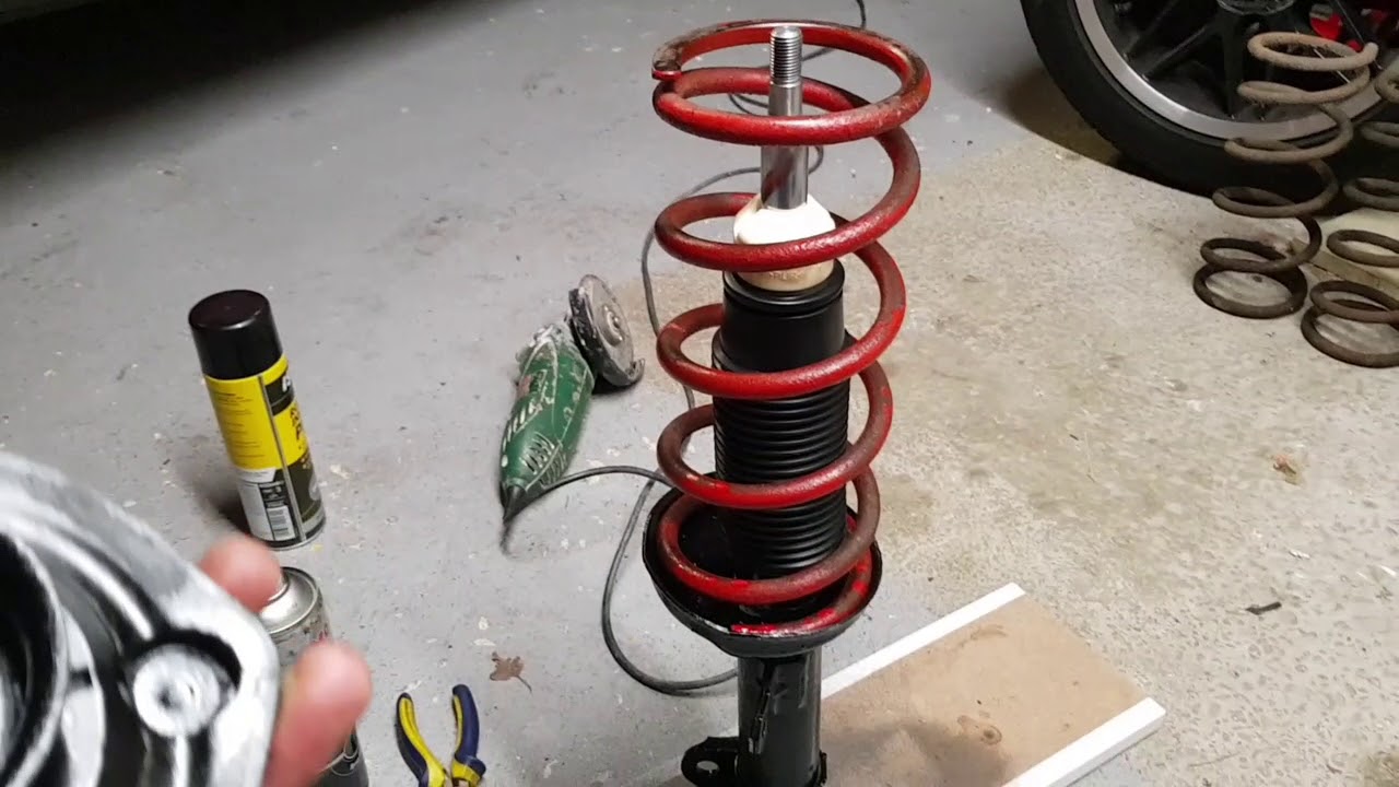 Changing shock absorber inserts. - YouTube
