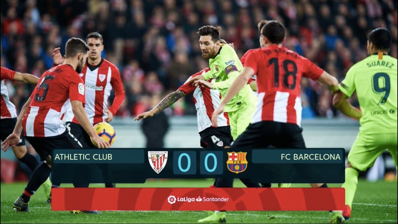 Athletic Bilbao Vs Barcelona 0 0 La Liga 2019 Match Review Youtube