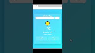 Build a Modern Weather App Using HTML CSS & JavaScript 🌦️ | Responsive Weather Website 2026