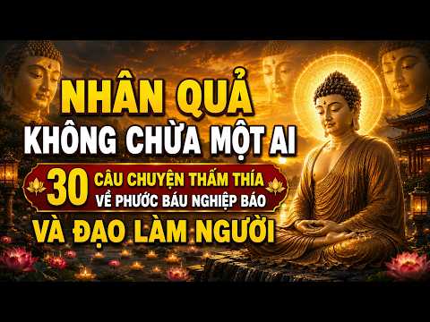 LỜI PHẬT DẠY: Nhân Quả Không Chừa Một Ai | 30 Câu Chuyện Thấm Thía Về Phước Báu