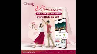Agribank E-Mobile Banking : Đặt hoa dễ dàng 8/3, Trao lời chúc đẹp xinh screenshot 1