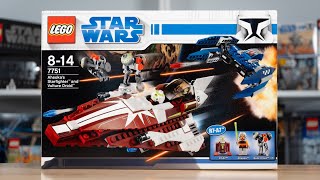 LEGO Star Wars 7751 AHSOKAS STARFIGHTER & VULTURE DROID Review (2009)