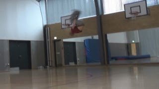 Double backflip on floor