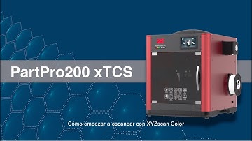 PartPro200xTCS Cómo empezar a escanear con XYZscan Color