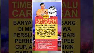timbang malu cari alasan!! Persija mundur dari perhelatan shopee cup!??🔥,"',#short