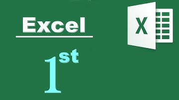 How to Write First in Excel
