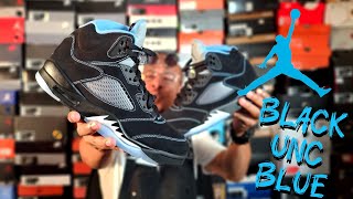Air Jordan 5 Black UNC Blue (2026) Full Review + On Feet”