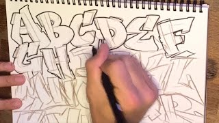 ABC Graffiti Lettering - Blackbook Styles