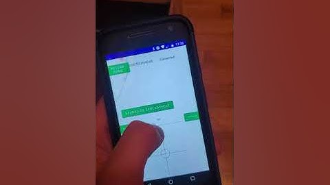 Android Studios built App controlling Bluetooth Robot Car