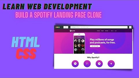 Spotify Landing Page Clone || Learn Web Development 2021