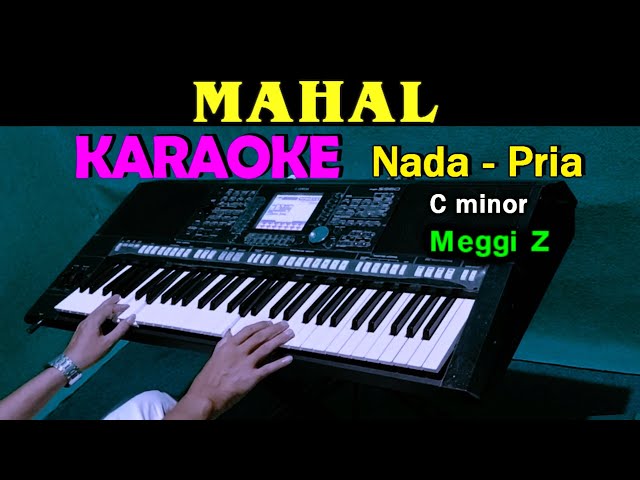 MAHAL - Meggy Z | KARAOKE Nada Pria, HD class=