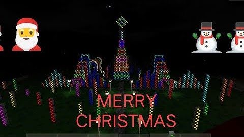 CHRISTMAS PARK LIGHT OPENING WITH FIREWORKS DISPLAY IN MINI BLOCK CRAFT