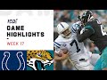 Colts vs. Jaguars Week 17 Highlights | NFL 2019