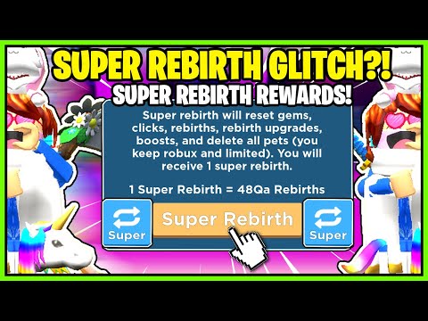 Clicking Champions Super Rebirth Glitch New Super Rebirth Shop And Much More Roblox Youtube - roblox rebirth glitch