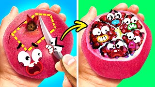 La Fruta Más Misteriosa En Doodlemundo | ¡Los Garabatos Intentan Hacks Locos!