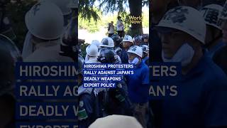 Hiroshima protesters rally against Japans deadly weapons export policy #worldnow