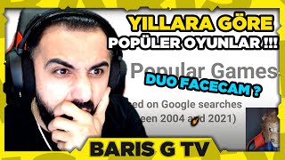 Barış G GOOGLE'DAKİ EN POPÜLER OYUN ARAMALARINI İZLİYOR! (2004-2021)