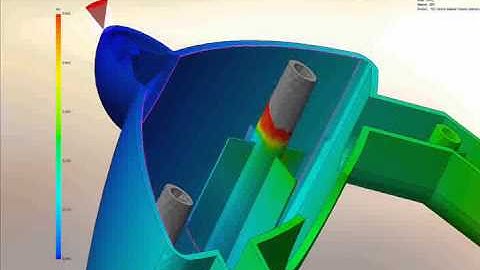plastic flow simulation by solidworks