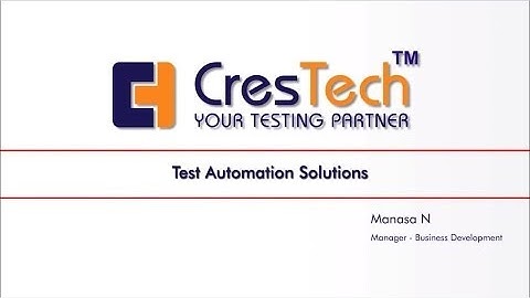 Test Automation Solutions