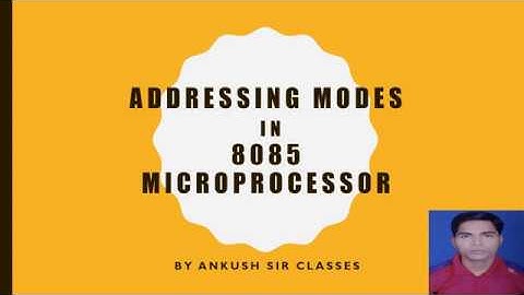 Addressing modes 8085_microprocessor_part 1