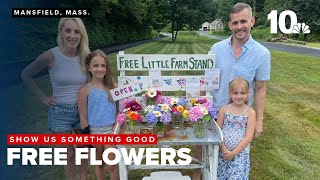 Mansfield family offers free flower bouquets to make people s day