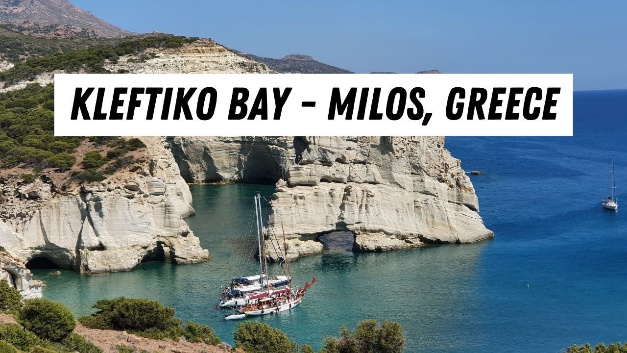 Kleftiko Bay in Milos Greece | Stunning Drone Footage