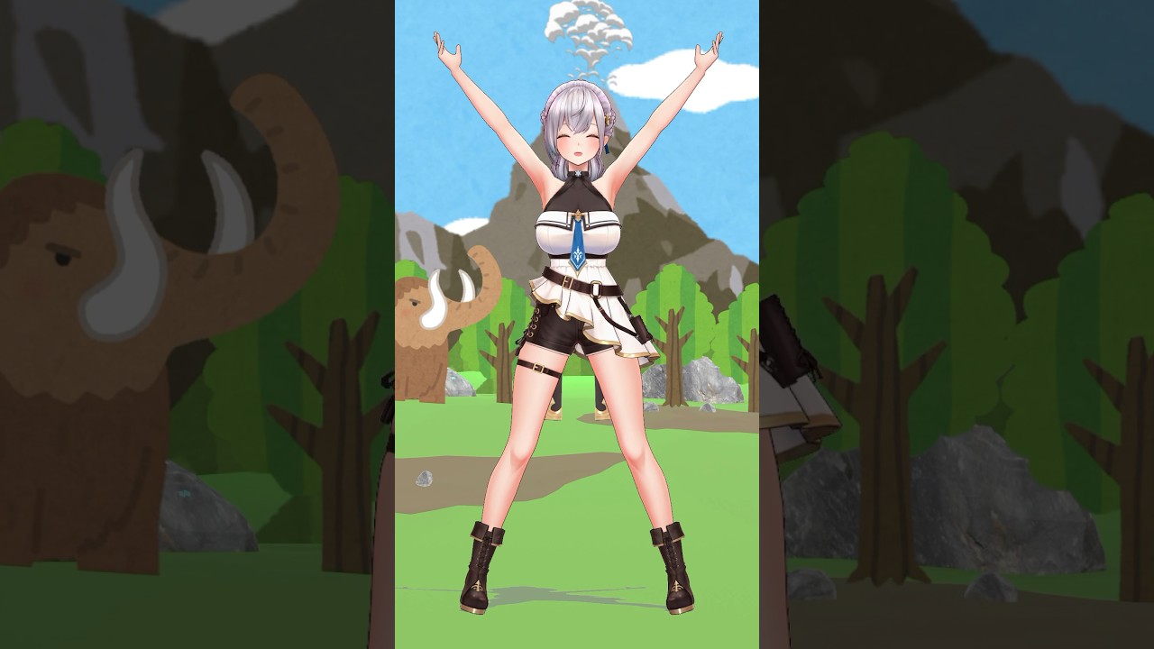 【ウンタカダンス】踊ってみた🦖✨【白銀ノエル】#shorts