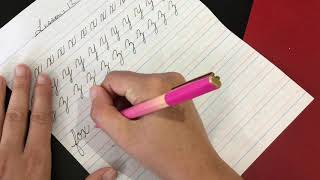 Cursive Lesson 12