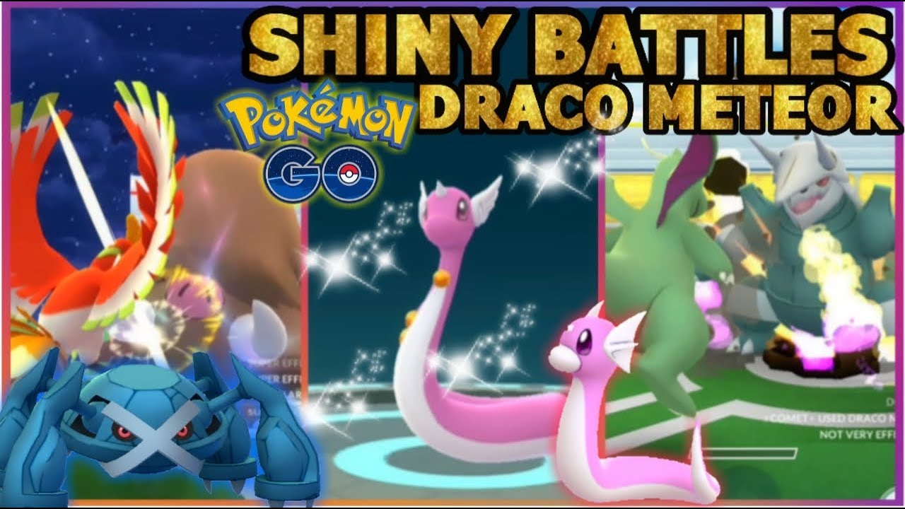 Shiny Dratini Dragonair Dragonite Battles Pokemon Go Metagross Ho Oh Vs Piloswine Raid Youtube