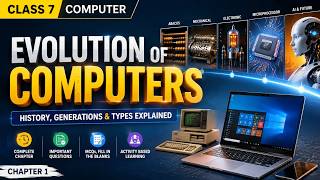 Class 7 Computer | Chapter 1 | Evolution of Computers | History & Generations of Computers |