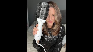 BIG EASY BOUNCY BLOW DRY AT HOME | Bondi Boost Blowout Brush demo on curly hair!
