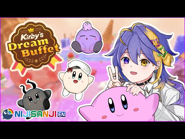 【KIRBY'S DREAM BUFFET COLLAB】BEEG STAR CONSUMES FOOD!【NIJISANJI EN | Aster Arcadia】のサムネイル