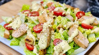 SALADE CÉSAR? LA RECETTE D’ÉTÉ RAFRAÎCHISSANTE (Avec sa vinaigrette)??‍? Deli Cuisine