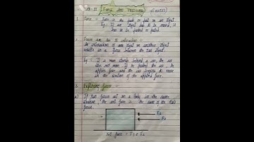 Science chapter (Force and pressure) NOTES