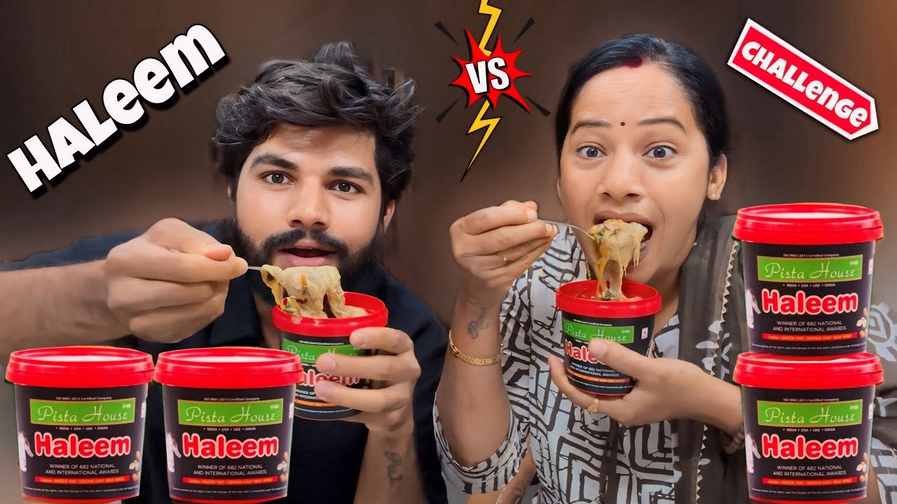 Ramadan special 💫 haleem challenge with my mom @krishnaveninagineni #ramadan #foodchallenge